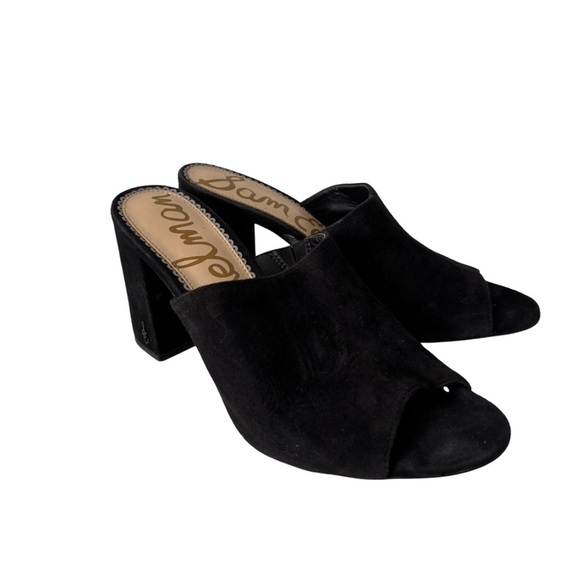 Sam Edelman | Orlie Block Heel Suede Black Mule | Size 9 - Picture 1 of 6